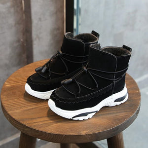 Boys Boots Winter Kids Snow Boots Sport Children Shoes For Boys Sneakers Fashion 2019 New Leather Child Shoes