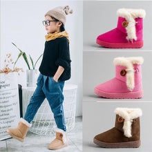 Load image into Gallery viewer, MHYONS 2019 New Winter Children Boots Thick Warm Shoes Cotton-Padded Suede Buckle Boys Girls Boots Boys Snow Boots Kids Shoes B9