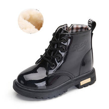 Load image into Gallery viewer, NEW 2019 Girls Leather Boots Boys Shoes Spring Autumn PU Leather Children Boots Fashion Toddler Kids Boots Warm Winter Boots 3BB